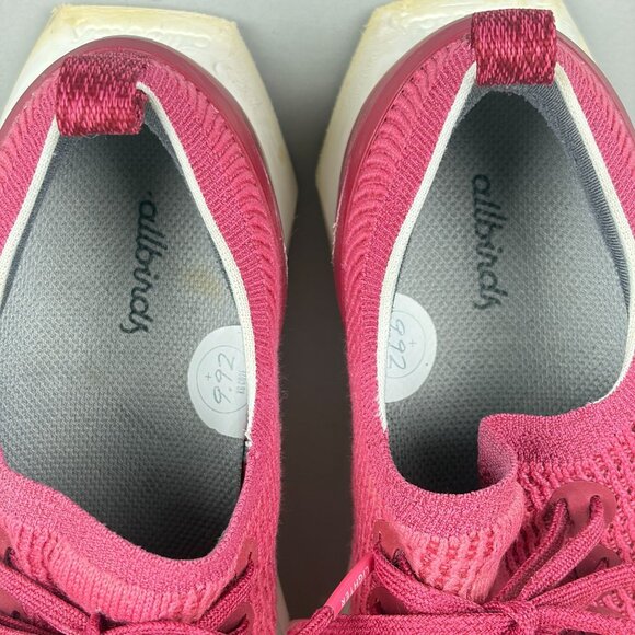 Allbirds Tree Flyer Athletic Running Shoes Womens 9 Pink White Low Top Lace Up - Picture 9 of 12